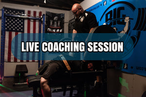 In Person Coaching Experience (Live Cues, Bench Belt, Wearing Slingshot, Wrist Wraps)