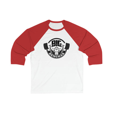 Big Benchas Unisex 3 Sleeve Baseball Tee - Big Benchas
